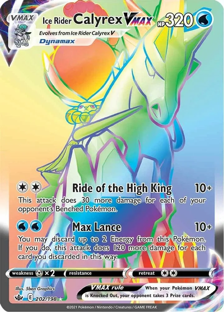 Ice Rider Calyrex VMAX 202/198 (Secret) — front