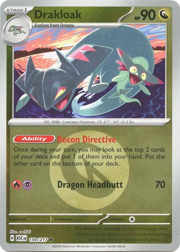 Drakloak 159/217 (Energy Symbol Pattern) — front