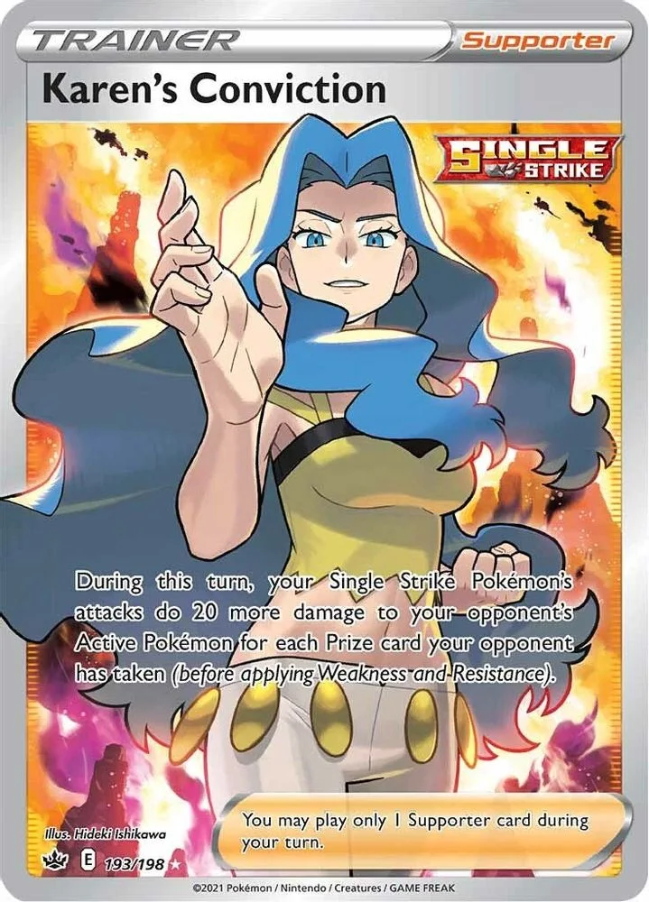 Karen's Conviction 193/198 (Full Art) — front