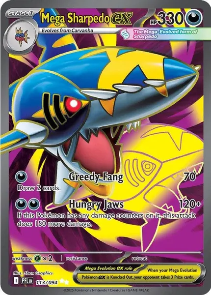 Mega Sharpedo ex 113/094