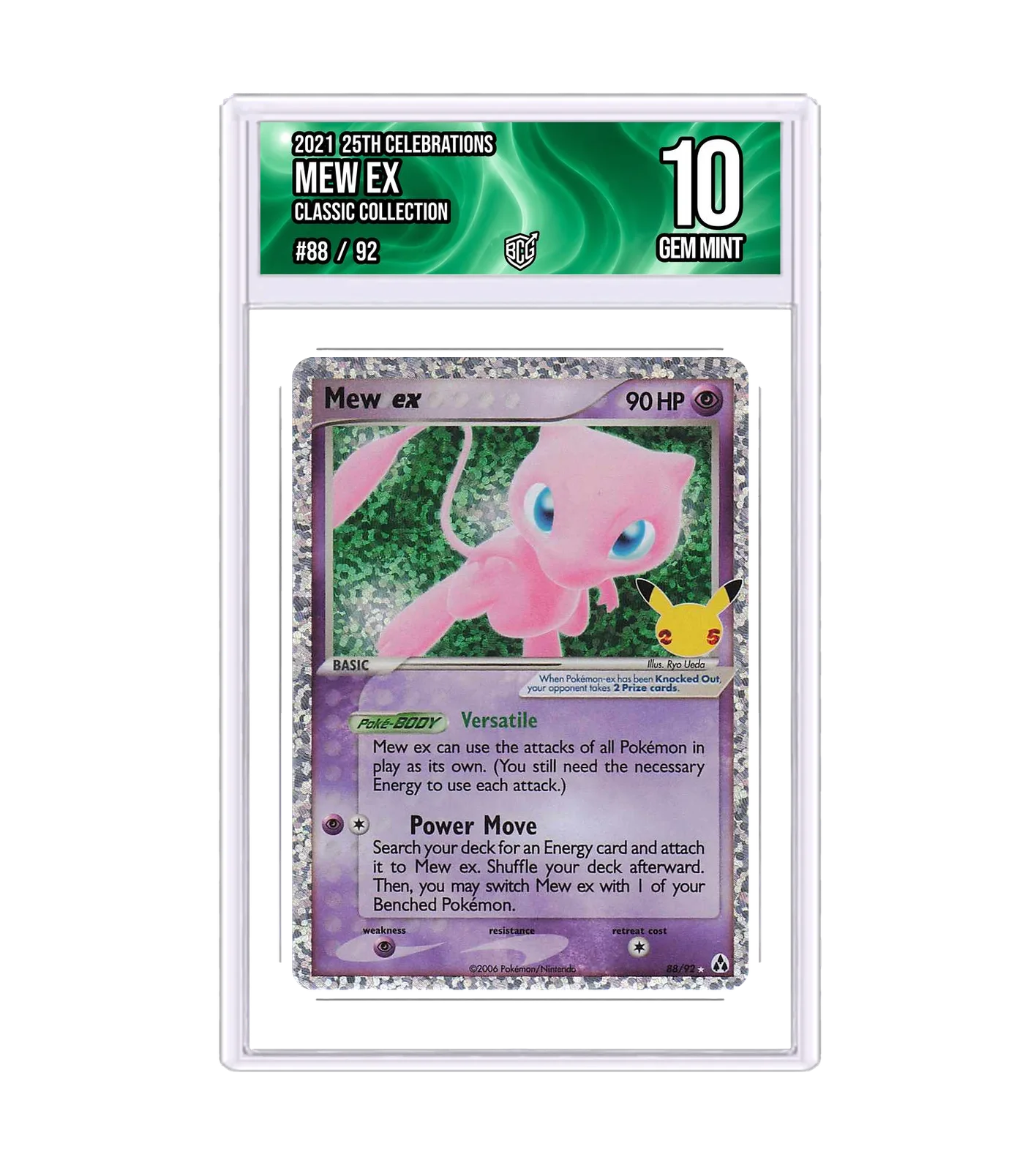 Mew ex 88/92 · BCG 10 Gem Mint — front