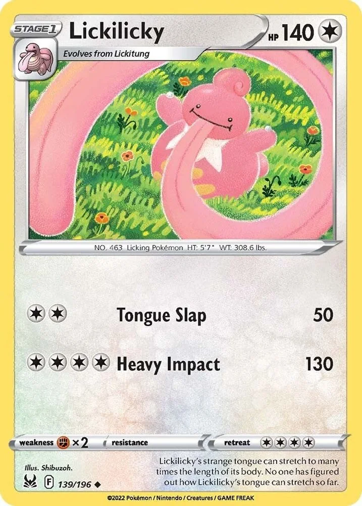 Lickilicky 139/196 — front