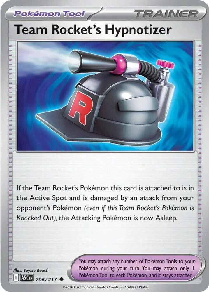 Team Rocket's Hypnotizer 206/217 — front