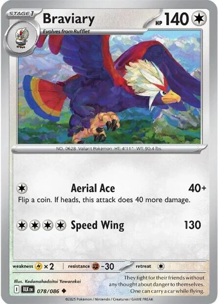 Braviary 078/086 — front