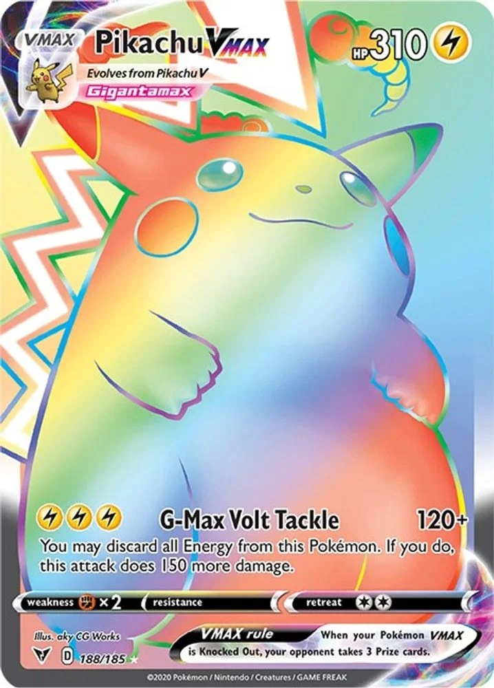 Pikachu VMAX 188/185 — front