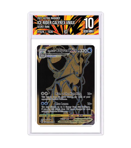 Ice Rider Calyrex VMAX TG29/TG30 · BCG 10 Gem Mint