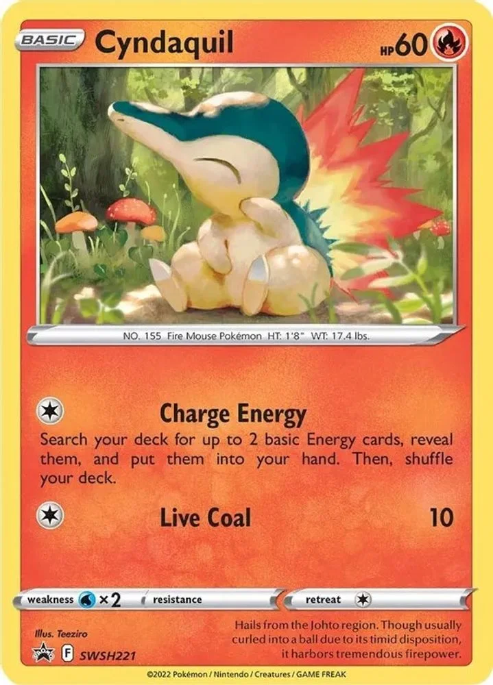 Cyndaquil - SWSH221 (Cosmos Holo) — front