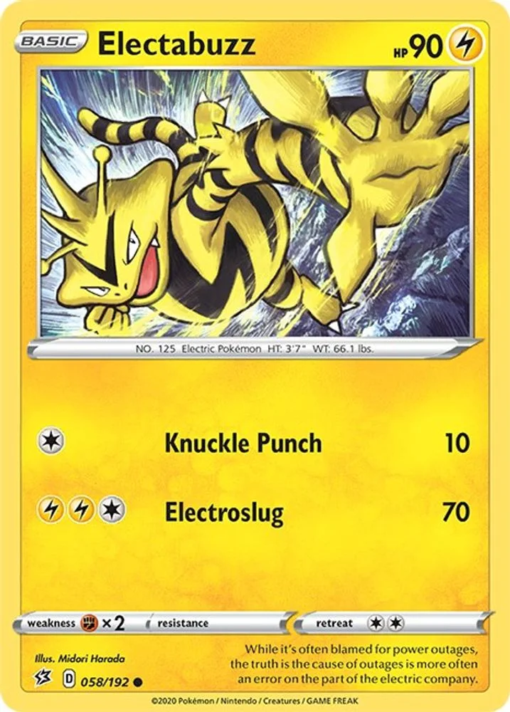 Electabuzz 058/192 — front