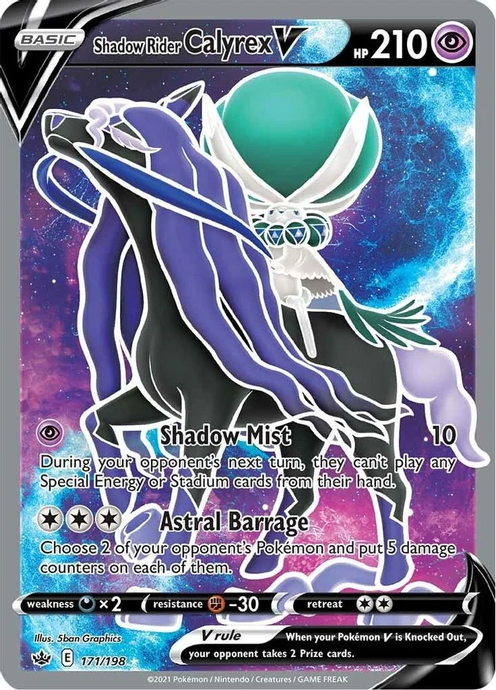 Shadow Rider Calyrex V 171/198 (Full Art) — front
