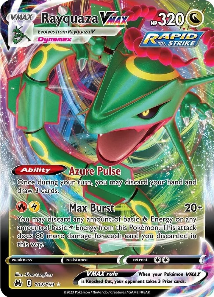 Rayquaza VMAX 102/159 — front