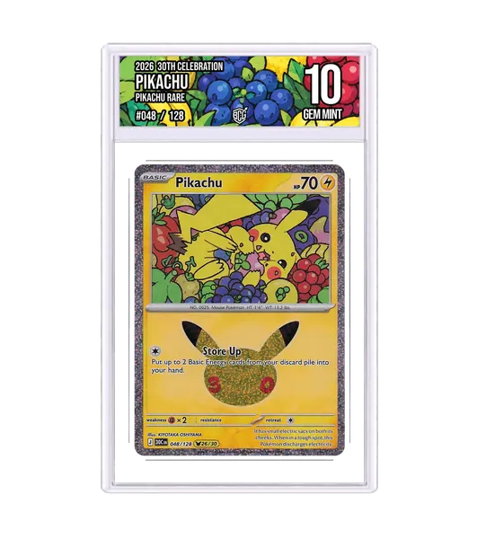 Pikachu 048/128 · BCG 10 Gem Mint