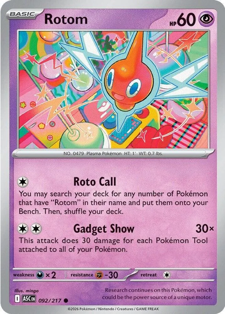 Rotom 092/217 — front