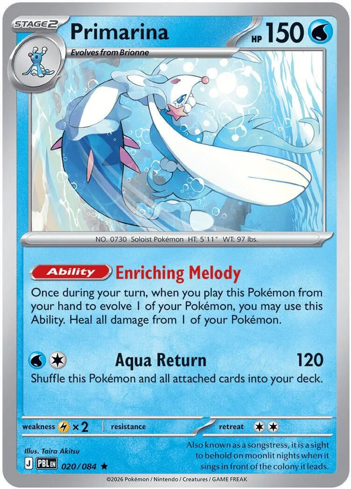 Primarina 020/084 — front