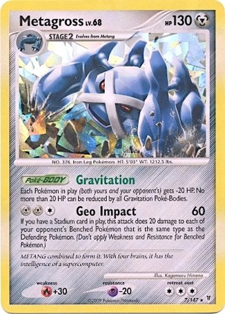 Metagross 007/147 (Cracked Ice Holo) — front