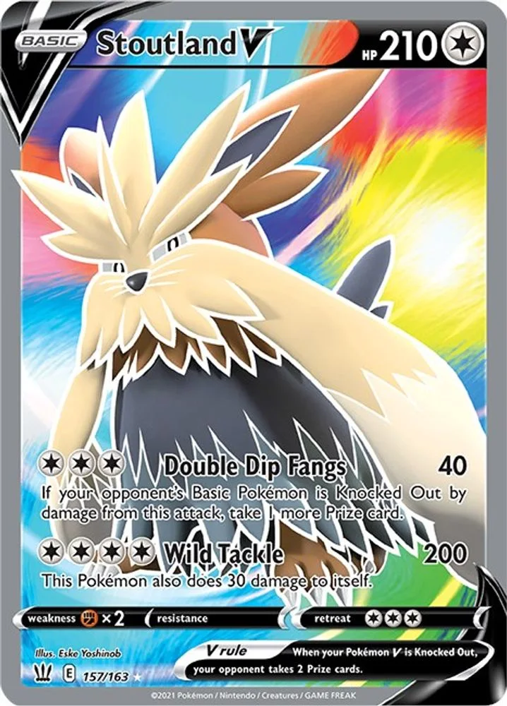 Stoutland V 157/163 (Full Art) — front
