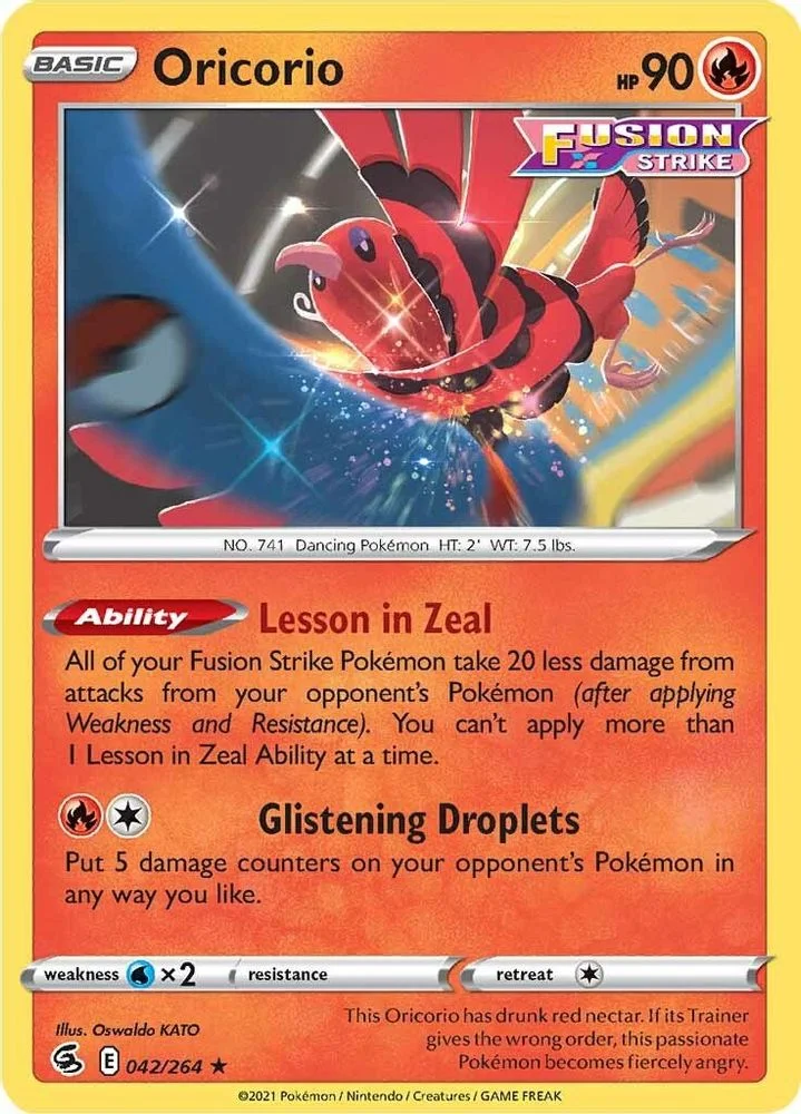 Oricorio 042/264 — front