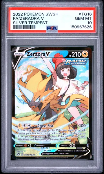 Zeraora V Full Art #TG16/TG30 PSA 10 GEM MINT