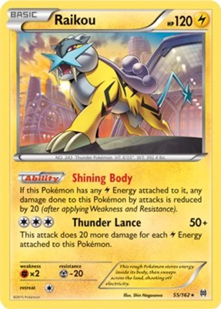 Raikou 055/162 (Cosmos Holo) — front