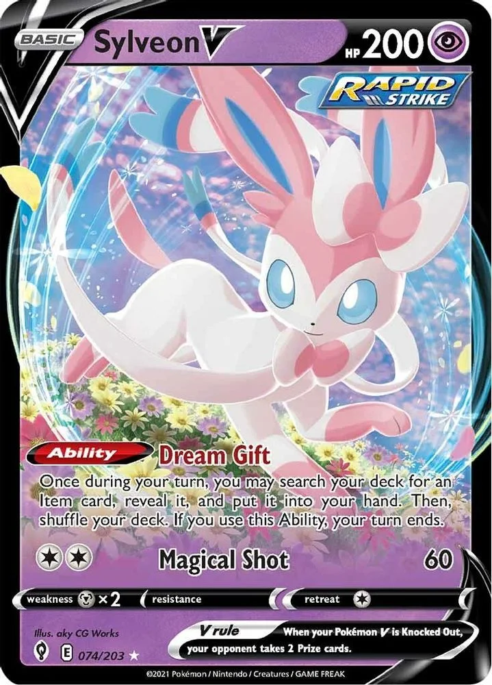 Sylveon V 074/203 — front