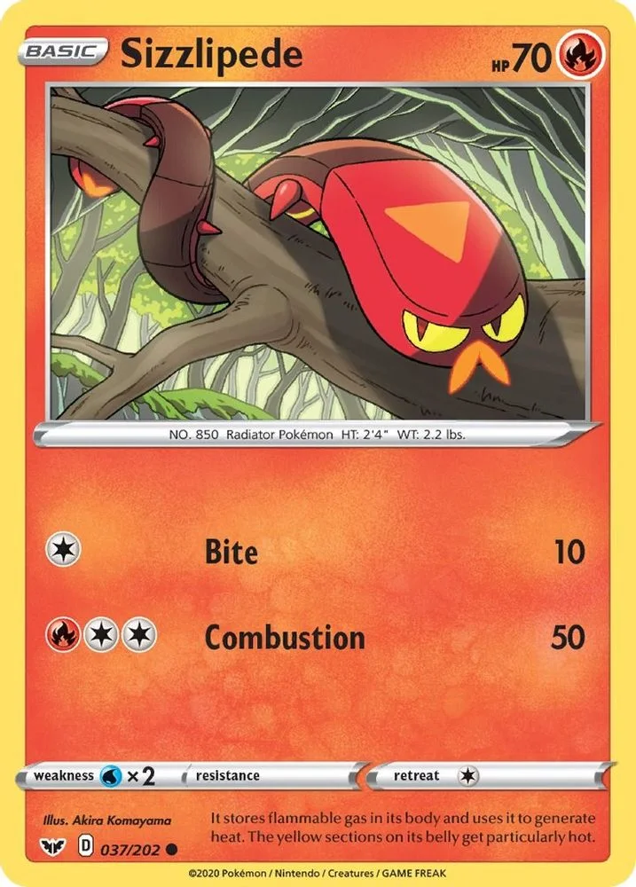 Sizzlipede 037/202 — front