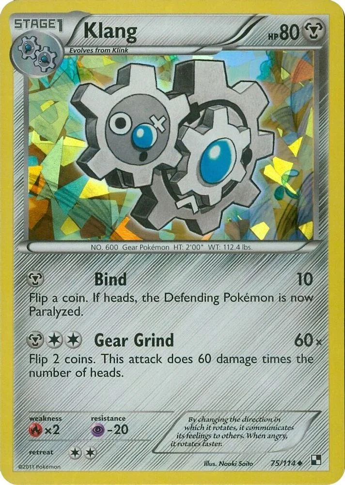 Klang 075/114 (Cracked Ice Holo) — front