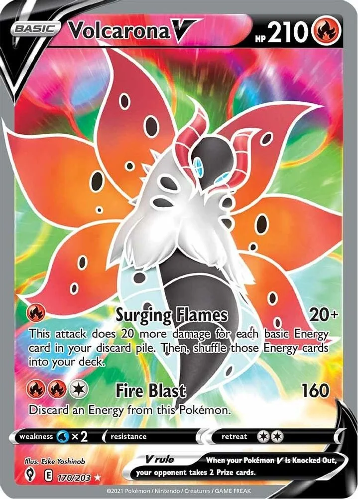 Volcarona V 170/203 (Full Art) — front