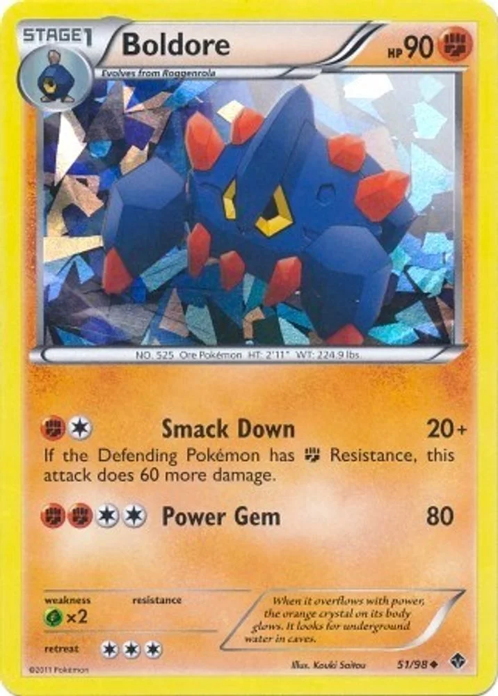 Boldore 051/098 (Cracked Ice Holo) — front