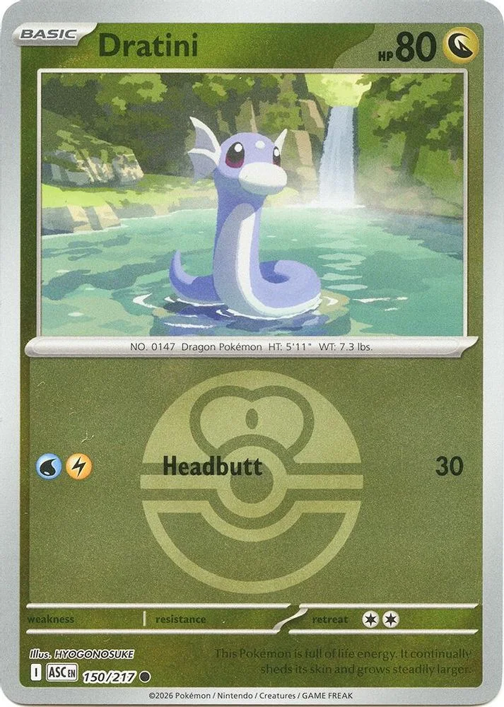 Dratini 150/217 (Love Ball) — front