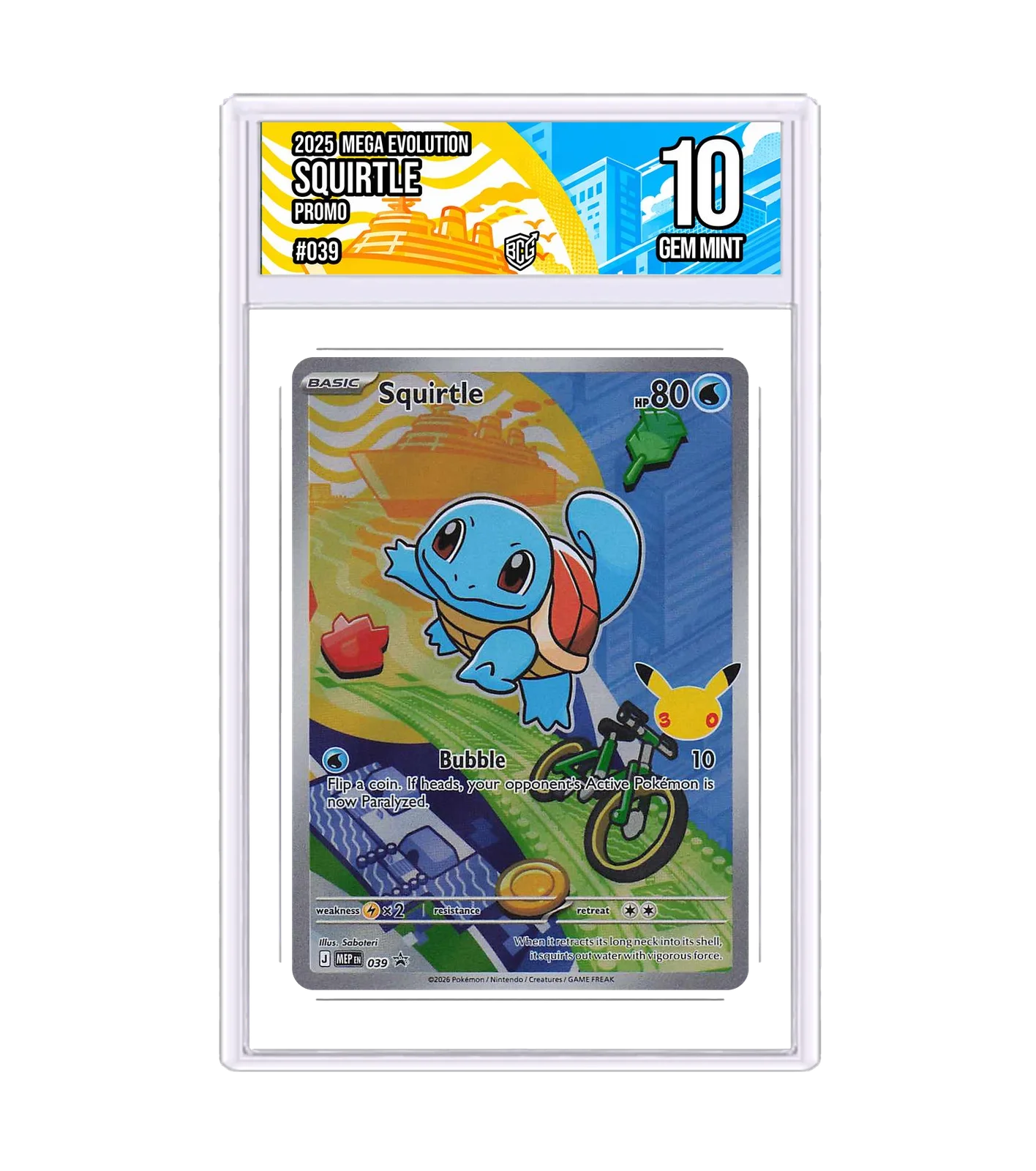 Squirtle 039 · BCG 10 Gem Mint — front
