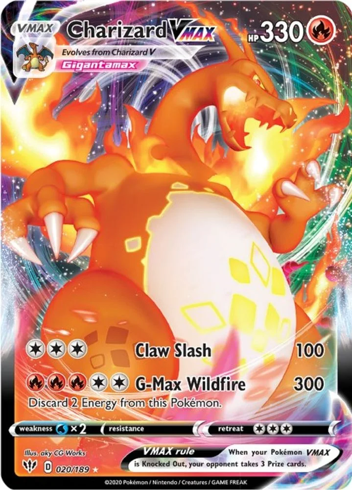 Charizard VMAX 020/189 — front